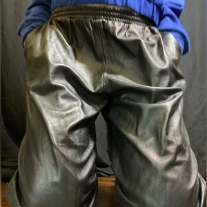 Black pleather pants